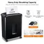 Bonsaii 20-Sheets Heavy Duty Cross-Cut Paper and Credit Card Shredder with 6.6 Gallon Pullout Basket and 4 Casters, 20 Minutes Running Time, Black (C222-A)
