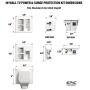 in Wall TV Power Relocation Kit with 1080 Joule Surge Protected Outlets and Complete Concealment, EC-IWS3
