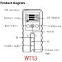 Digital Light Transmittance Meter with 3-channel Model Portable Window Tint Meter Tester Visible Light UV IR Handheld Light Transmission Meter
