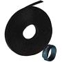 Oldhill Fastening Tapes Hook and Loop Reusable Straps Wires Cords Cable Ties - 1/2'' Width, 15 x 3 Rolls (Black)