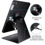 CarrieCathy iPad Desktop Anti-Theft Security Kiosk POS Stand Holder Enclosure with Lock & Key for Tablets iPad 2,3,4, iPad air, iPad air 2, iPad Pro 9.7'', iPad 2017 & 2018, Flip & Rotate Design, Black
