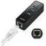 Anker 3-Port USB 3.0 HUB with 10/100/1000 Gigabit Ethernet Converter (3 USB 3.0 Ports, A RJ45 Gigabit Ethernet Port, Support Windows XP, Vista, Win7/8 (32/64 bit), Mac OS 10.6 and Above, Linux) Black