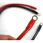 4 AWG Battery Cable Positive Negative 2 feet with Gold Plated high Conductivity 5/16 inch Ring lugs Ideal for car, Boat Battery,Solar Battery Wiring. (a Pair)