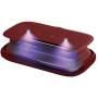HoMedics UV Clean Phone Sanitizer, UV Light Sanitizer, Fast Germ Sanitizer for Cell Phone, Makeup Tools, Credit Cards, Keys, Glasses, Kills 99.9% of Bacteria & Viruses, Red
