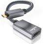 Micro HDMI Male to HDMI Female Cable Adapter,4K/60Hz 0.67 FT High Speed Standard HDMI 2.0 Connector for Raspberry Pi 4,GoPro Black Hero 7 6 5 4,Sony Camera A6000 A6300,Nikon B500