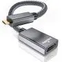 Micro HDMI Male to HDMI Female Cable Adapter,4K/60Hz 0.67 FT High Speed Standard HDMI 2.0 Connector for Raspberry Pi 4,GoPro Black Hero 7 6 5 4,Sony Camera A6000 A6300,Nikon B500