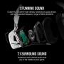 Corsair Void RGB Elite USB Premium Gaming Headset with 7.1 Surround Sound, White (CA-9011204-NA)