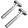 2PCS Car Safety Hammer with Hard Alloy Head Window Breaker Seat Belt Cutter Premium Emergency Metal Hammer Aluminium Alloy Emergecy Escape Tool