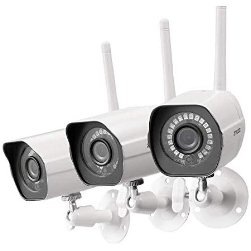 Zmodo Wireless Security Camera System, Smart Home HD Indoor Outdoor WiFi IP Cameras with Night Vision (3 Pack)