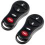 Key fob fits 2001-2006 Chrysler Dodge Jeep Keyless Entry Remote (04602260), Set of 2