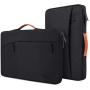 11.6-12.9 Inch Waterpoof Laptop Briefcase Bag for DELL XPS 13 7390 9380, Surface Pro 7 / 6 2019 , DELL Chromebook 11 3100, HP x360 Chromebook 11.6, 360° Protective Notebook Tablet Bag