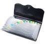 Receipt Organizer for Business,School,Office,Bank,Accordian File Folder for Check,Bill,Invoice,13 Pockets Expanding File Organizer(Black)