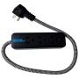 Popular Mechanics Travel Bag - Tech Accessories Organizer & Power Strip Travel Bundle - Water Resistant with Multiple Easy Access Compartments - Includes 3 Outlet Durable Braided Extension Cable