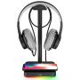 RGB Headphone Stand with Wireless Charger KAFRI Desk Gaming Headset Holder Hanger Rack with 10W/7.5W Fast Charge QI Wireless Charging Pad - Suitable for Gamer Desktop Table Game Earphone Accessories