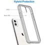 JETech Case for iPhone 11 (2019), 6.1-Inch, Shockproof Bumper Cover, Anti-Scratch Clear Back (Grey)