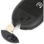 ANGLEWIDE Car Key Fob Keyless Entry Remote Replacement for 15-17 Ram 1500 2500 3500 4000 4500 5500 (FCC GQ4-53T) 4 Buttons Black 2pad