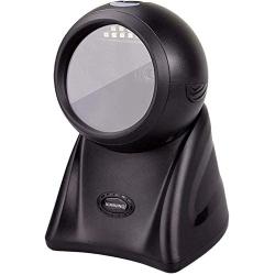 XIANJINO 2D Desktop Omni-Directional Barcode Scanner USB Wired Handfree bar Codes Imager for Mobile Payment Computer Screen Scan Support Windows Mac and Linux PC POS XJ3101 (Desktop 2D)