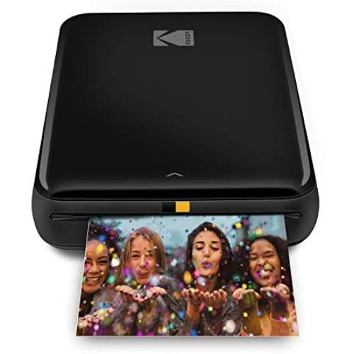 KODAK Step Wireless Mobile Photo Mini Printer (Black) Compatible w/ iOS & Android, NFC & Bluetooth Devices