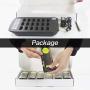 BYHUBYENG Social Distancing Buzzer Restaurant Pager System with 18Pcs Coaster Pagers Long Range Wireless Calling System for Clinic Food Truck Church
