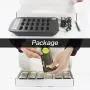 BYHUBYENG Social Distancing Buzzer Restaurant Pager System with 18Pcs Coaster Pagers Long Range Wireless Calling System for Clinic Food Truck Church