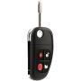 Car Key Fob Keyless Entry Remote Flip fits 2001 2002 2003 2004 2005 2006 2007 2008 Jaguar S-Type, X-Type, XJ8 (NHVWB1U241)