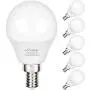 Comzler A15 LED Bulbs 60W Equivalent, Warm White 2700K, E12 Candelabra Base LED Globe Bulb for Ceiling Fan, No Dimmable，6 Pack