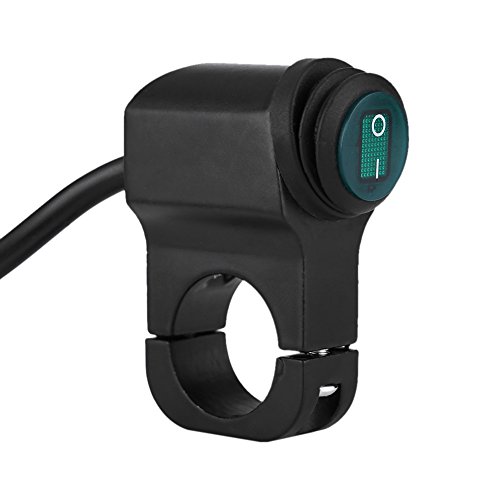 Handlebar Switch, 12V Universal 22mm Handlebar Motorcycle Headlight Fog Spot Light ON/Off Switch Waterproof Motorcycle Switch