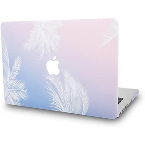 KECC Laptop Case Compatible with MacBook Pro 13'' (2021/2020/2019/2018/2017/2016) Plastic Hard Shell Cover A2338 M1 A2289 A2251 A2159 A1989 A1706 A1708 Touch Bar (Blue Feather)