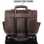 Polare Mens Full Grain Leather 16 Briefcase Shoulder Messenger Bag Fit 15.6 Laptop Polare Mens Full Grain Leather 16 Briefcase Shoulder Messenger Bag Fit 15.6 Laptop