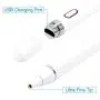 Stylus Pencil Compatible for Apple,Active Stylus Pen for Touch Screens, Rechargeable 1.5mm Fine Point Smart Pencil Compatible for iPhone iPad Android and Most Tablets on Touchscreen Devices (White)