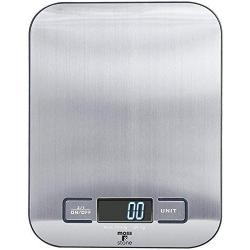 Digital Kitchen Scale Food Multifunction Accuracy Scale LCD Display 11LB 5KG, Food Scales Digital Weight Grams and Oz (Stainless Steel) by Moss and Stone