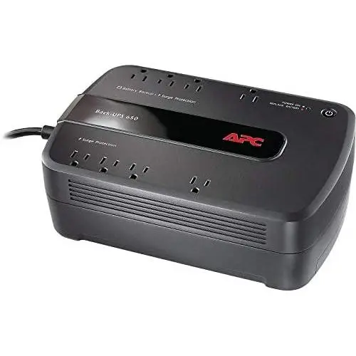APC BE650G1 BE650G1 Back-UPS ES 650 Battery Backup System, 8 Outlets, 650VA, 365 J