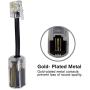 Telephone Cord Detangler,AIMIJIA Black Coiled Telephone Handset Cord 6 Ft Uncoiled(1.1 Ft Coiled) and (13FT Telephone Cord+Detangler)