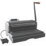 Akiles Coilmac-ER 41 Plus Manual Coil Punch with Electric Coil Inserter, Special 4 x 5mm Oval Holes, Fully Disengageable Pins, Letter 4:1 pitch (0.248''), Extended Single Punching Length (13'')