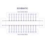 OONO DIN Rail Mount 30A/300V 2x12 Position Screw Terminal Block Distribution Module.