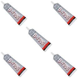 MMOBIEL Pack of 5 B-7000 15 ML Multipurpose High for Industrial Glue Semi Fluid Transparent Adhesive 15 ml 0.51 fl.oz