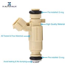 uxcell 4pcs Vehicle Fuel Injector 4 Holes 35310-23600 for Hyundai Tucson Santa Fe Elantra