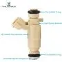 uxcell 4pcs Vehicle Fuel Injector 4 Holes 35310-23600 for Hyundai Tucson Santa Fe Elantra