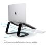 Twelve South Curve for MacBooks and Laptops | Ergonomic desktop cooling stand for home or office (matte black)