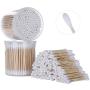 3 Boxes Total 600 Count Double Tips Cotton Swabs wooden Sticks Cotton Buds