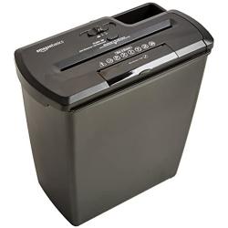 Amazon Basics 8-Sheet Strip-Cut Paper, CD and Credit Card Home Office Shredder