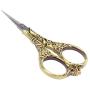 BIHRTC Vintage European Style Scissors Stainless Steel for Cross Stitch Cutting Embroidery Sewing Handcraft Craft Art Work DIY Tool(Bronze)