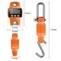 RoMech 660lb Digital Hanging Scale with Cast Aluminum Case, Handheld 300Kg Mini Crane Scale with Hooks for Farm Hunting Fishing Outdoor (Orange) RoMech 660lb Digital Hanging Scale with Cast Aluminum Case, Handheld 300Kg Mini Crane Scale with Hooks for Farm Hunting Fishing Outdoor (Orange)