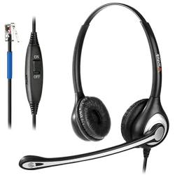 Wantek Phone Headset with Microphone Noise Cancelling, RJ9 Telephone Headsets Compatible with Cisco Office Phones 7940 7942 7945 7960 7962 7965 7811 7821 8811 8841 8845 8851 Plantronics M12 M22