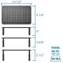 2 Pack Premium Laptop PC Monitor Stand with Sturdy, Stable Black Metal Construction. Fashionable Riser Height Adjustable with Non-Skid Rubber. Perfect for Computer Monitor iMac Stand or Computer Shelf