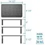 2 Pack Premium Laptop PC Monitor Stand with Sturdy, Stable Black Metal Construction. Fashionable Riser Height Adjustable with Non-Skid Rubber. Perfect for Computer Monitor iMac Stand or Computer Shelf