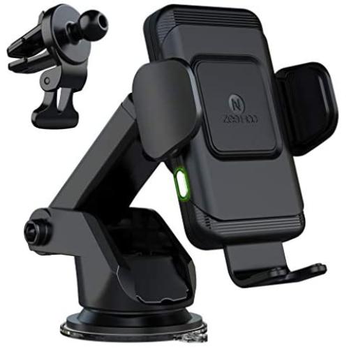 ZeeHoo Wireless Car Charger,10W Qi Fast Charging Auto-Clamping Car Mount,Windshield Dash Air Vent Phone Holder Compatible iPhone 11/11 Pro/11 Pro Max/Xs MAX/XS/XR/X/8/8+,Samsung S10/S10+/S9/S9+/S8/S8+