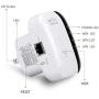 Super Booster WiFi Range Extender/WiFi Range Extender Super Booster 300Mbps,WiFi Repeater Superbooster Speed Wireless AC300Mbps Wireless Network Adapter with 2.4GHz US Plug （White）