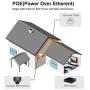 Anpviz 4K 8MP IP66 POE IP Security Bullet Camera Indoor Outdoor with Microphone, Audio, Wide Angle 2.8mm Lens,3864x2160 Megapixels UltraHD 98ft,SD Card Slot, IPC-B880WD-S