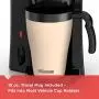 BLACK+DECKER Brew n Go Personal Coffeemaker with Travel Mug, Black/Beige, DCM18